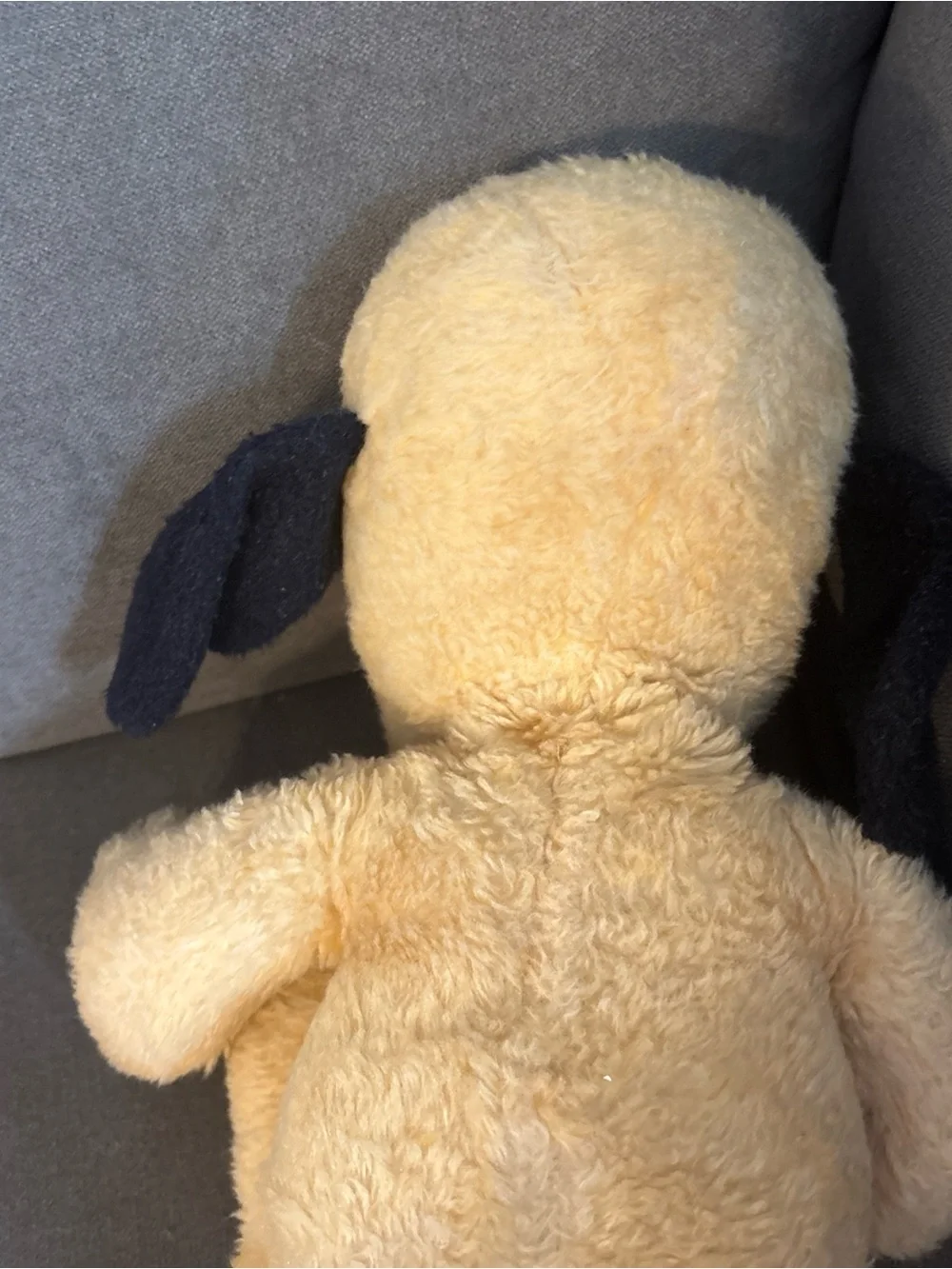 Plush Dog Toy - Yellow and Black Plush Pet Toy Henry Vintage